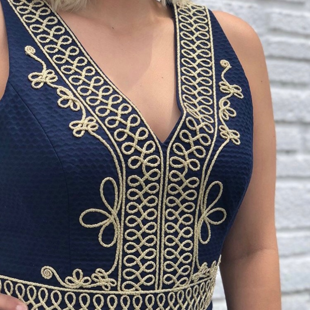 Navy Lilly shift dress